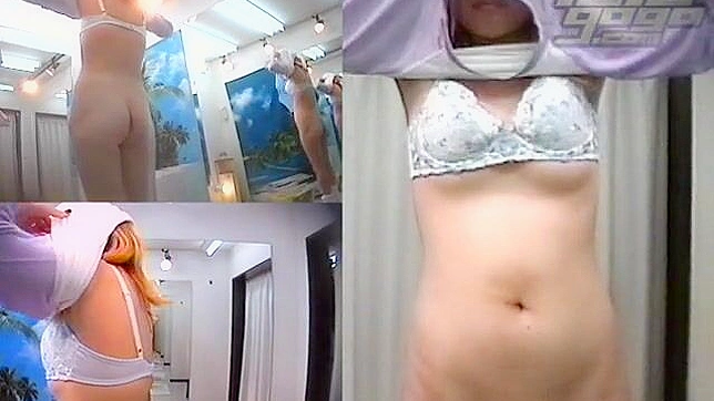 可爱的日本少女秀出小胸和美臀