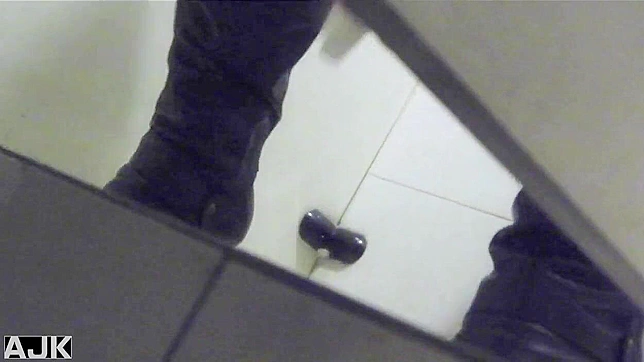 恶心且性感的日本变装皇后正在洗手间里发生关系