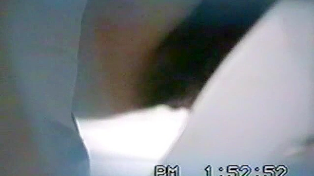 这个疯狂又可爱的日本女士正在洗手间里。