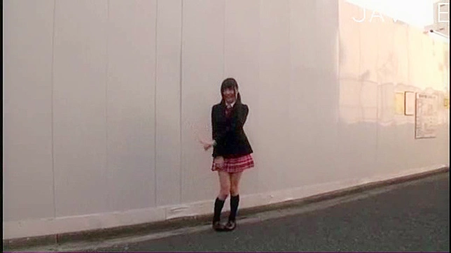 迷人的日本少女在车里自慰，超可爱