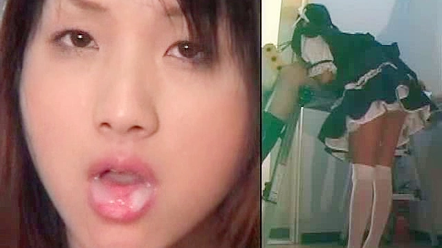火热女郎穿性感服装吸大棒子并骑乘它