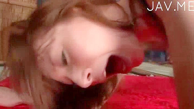 粗暴推开她的内裤，他用巨大的阳具插入她体内。