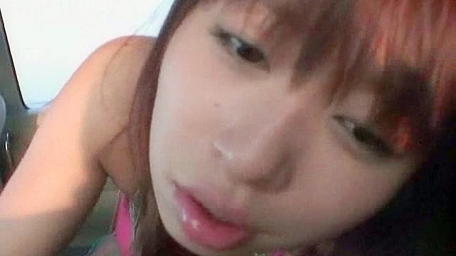搞笑饥渴的亚洲女在车里口交