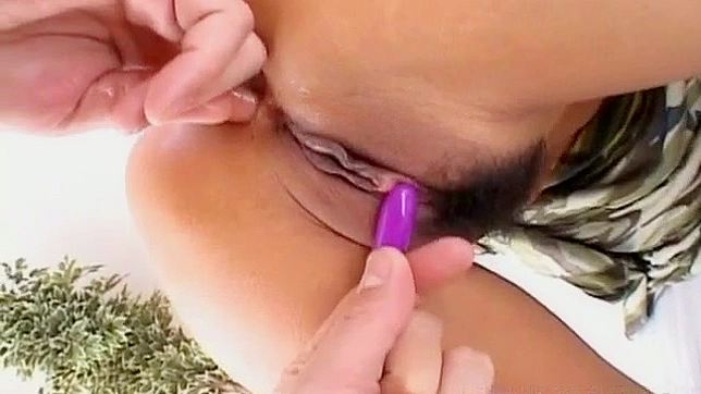 麻里亜美宮毛茸茸私处与肛门用性玩具被操