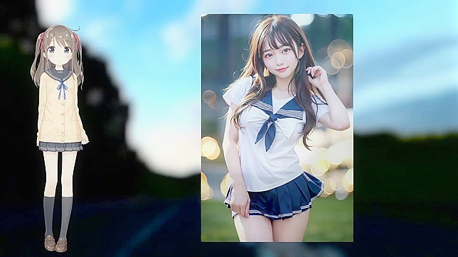 穿水手服的美女渴望性爱AI色情视频