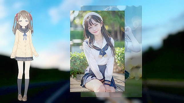 穿水手服的美女渴望性爱AI色情视频