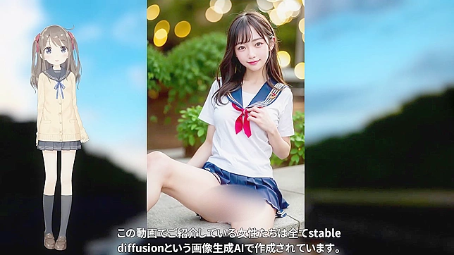 穿水手服的美女渴望性爱AI色情视频