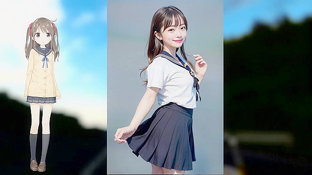 穿水手服的美女渴望性爱AI色情视频