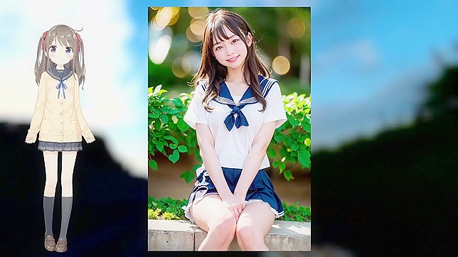 穿水手服的美女渴望性爱AI色情视频