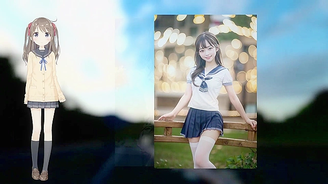 穿水手服的美女渴望性爱AI色情视频