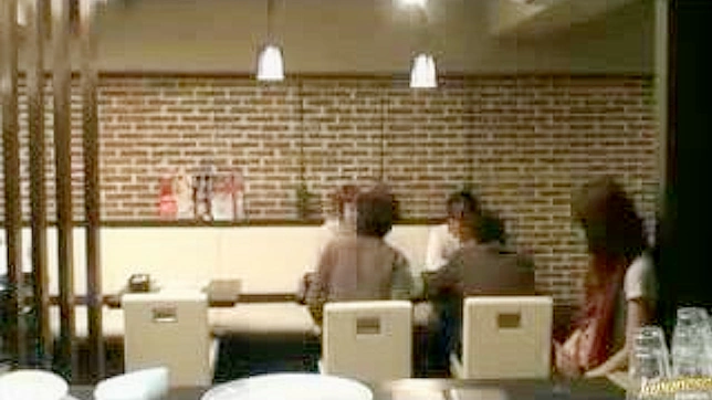 Sexy Asians in Coffee Shop Awaits Porn Star