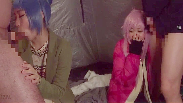 日本COSPLAY色情：悠闲露营AV体验