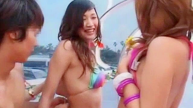 日本特色场景：朝日未来、山城美希和大石萌的狂野幻想—仅限JAV观看