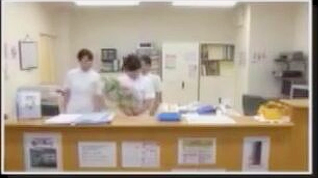 迷人的日本护士女仆喜欢她的多毛阴道被舔