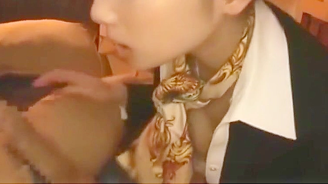 在亚洲空姐的短暂停留中享受你的快感！