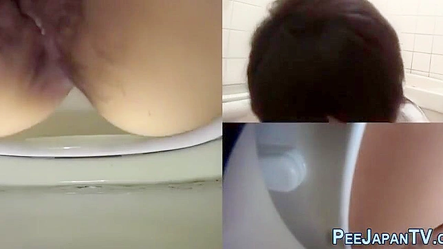 日本色情~性感亚洲美女在公共浴室小便