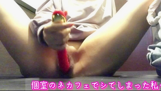 日本色情~网络咖啡馆里的秘密自慰时刻！