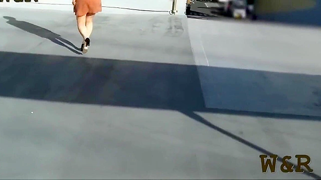 日本美女在公共停车场全裸现身