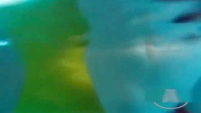 两位穿泳装的亚洲美女，热情地吮吸乳头和磨蹭私处。