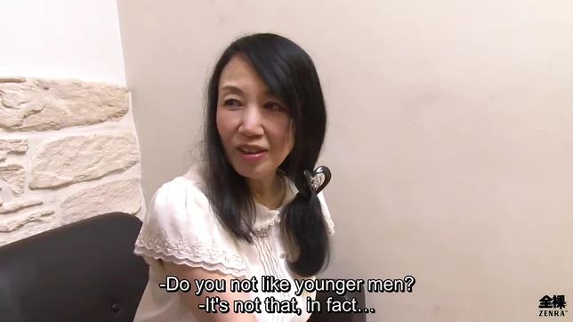 Elderly Japanese Lady Gets Soaked and Pleasured by Young 18+ Man in Steamy Shower