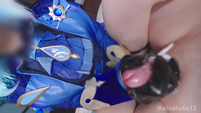 Furiina as Genshin Impact Femdom Stretches and Milks a Huge Dick Raw