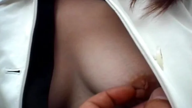 Saki Amamiya Naughty and hot Asian doll gives a blowjob outside 2