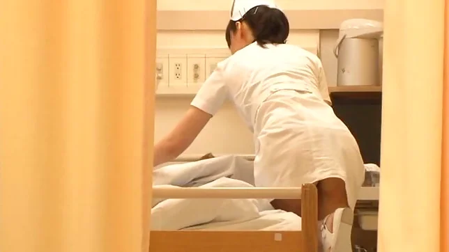 Horny nurses get together for a patient blowjob gangbang