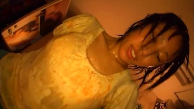 Cute bride performing a breathtaking head