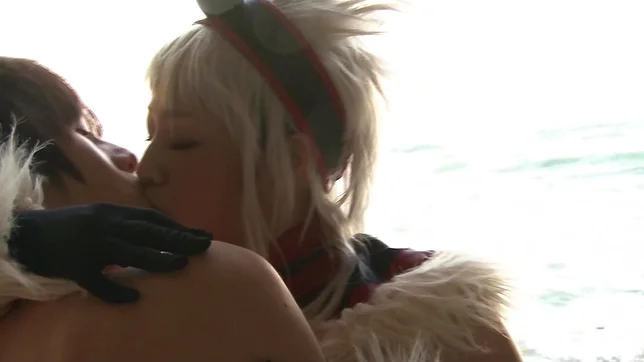 Lovely cosplay loving girl Miki Sunohara gets fucked outdoors