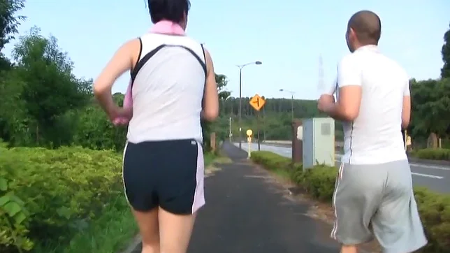 Luscious sporty chick is fucked doggystyle outdoors 4