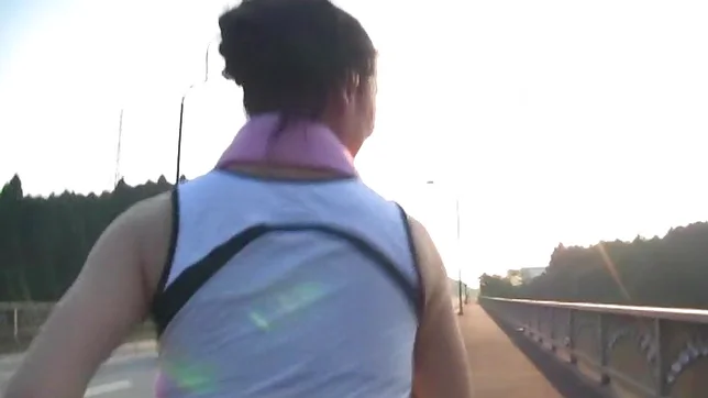 Luscious sporty chick is fucked doggystyle outdoors 4