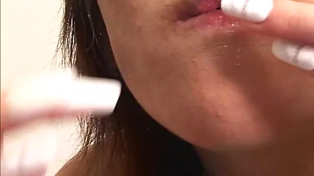 Japanese AV model gives a hot blowjob 3