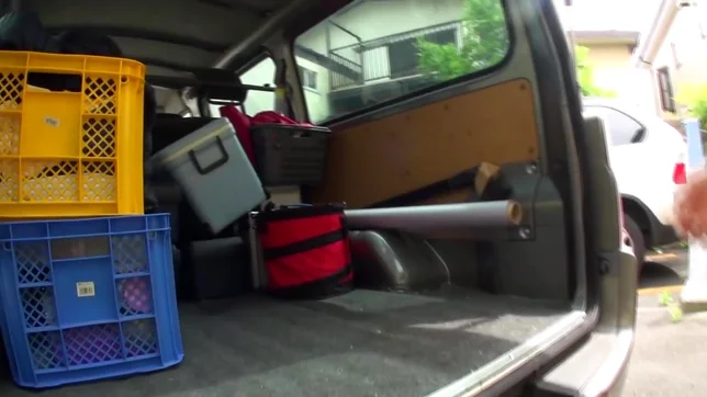 Busty Karen Nishishino gets finger fucked in outdoor sex