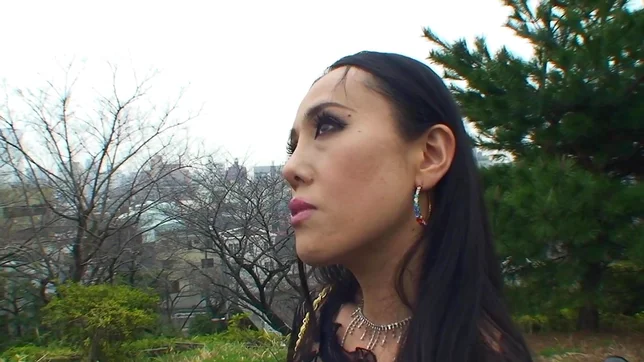 Long-haired Asian mature stunner Monika Katou gets her shaved pussy plowed 9