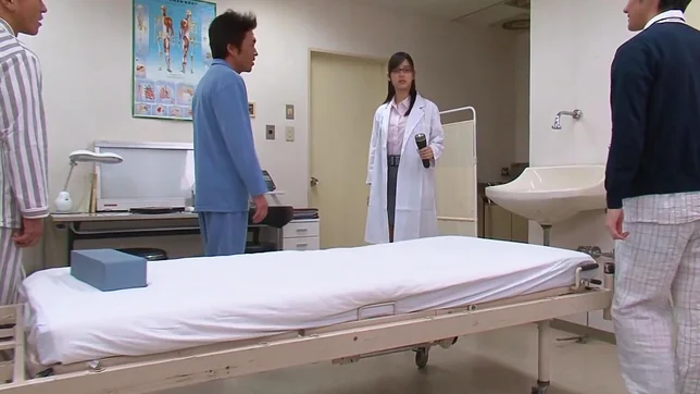Lusty Japanese female doctor Tsukasa Aoi gets fucked by her patients