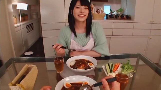 Sexy housewife Ai Uehara enjoys hardcore bang in the kitchen 4