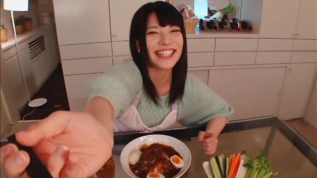 Sexy housewife Ai Uehara enjoys hardcore bang in the kitchen 4
