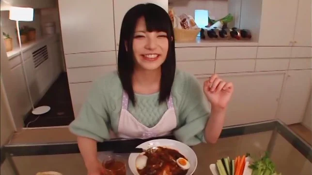 Sexy housewife Ai Uehara enjoys hardcore bang in the kitchen 4