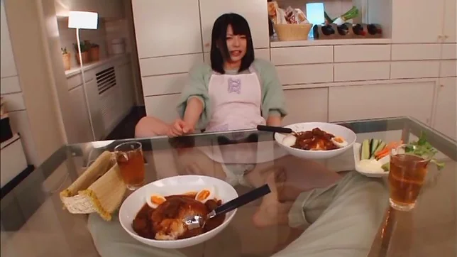 Sexy housewife Ai Uehara enjoys hardcore bang in the kitchen 4