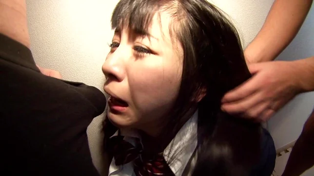 Ravishing threesome sex with a young schoolgirl, Hitomi Fujiwara 2