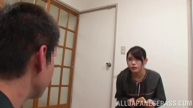 Naughty Japanese milf seduces and fucks her sexy careful lover