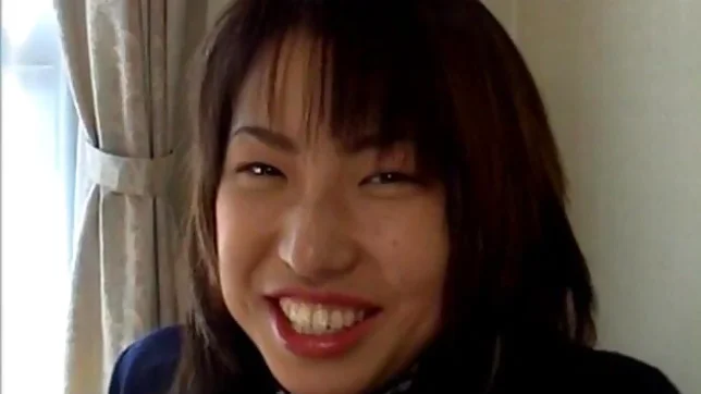 Kaori cum on tit in school uniform