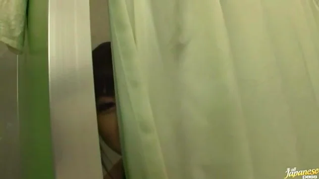 Sexy Japanese teen age cheer leader girl is having fun with sex toys