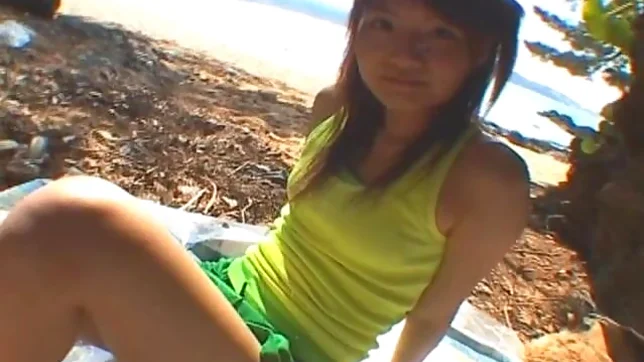 Miku Tanaka Sexy Asian doll gets a pounding on the beach 4