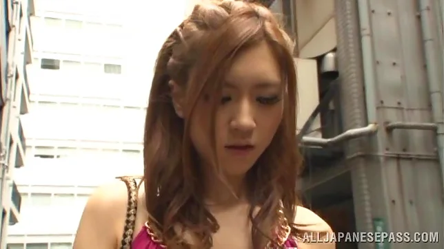 Skinny Asian teen Arisa Aizawa jumps on a massive cock 5