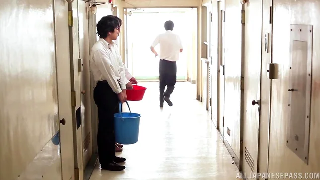 Two Students Get Sucked And Fucked By Teacher Sae Aihara 4