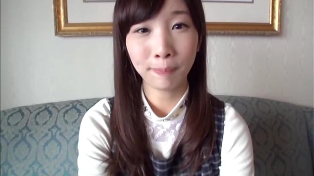 Shy looking Japanese girl gets pussy stretched and fingered 3