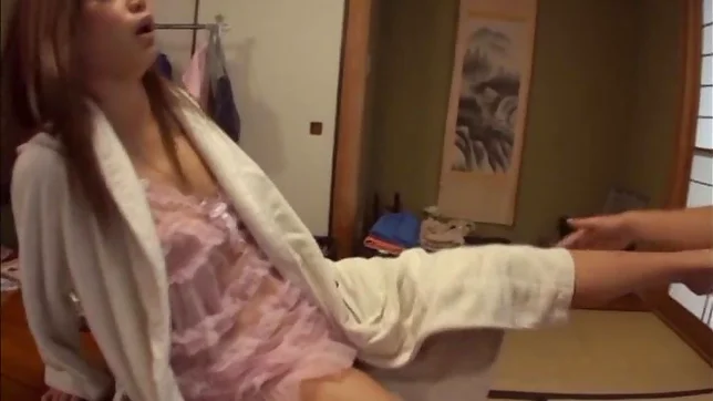 Stunning blonde milf Roa Sumikawa gets fingered and fucked on the floor 2