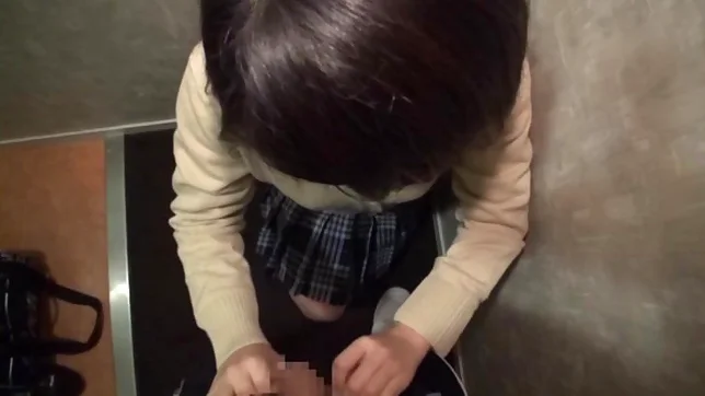 Sweet Asian teen with nice ass performs amazing cock sucking 7