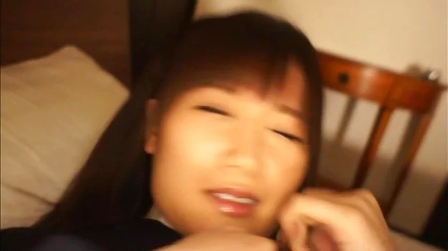 Yuki Asahi Asian teen in school uniform gets fingered and licked 2